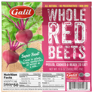 Whole Red Beets, Ready to Eat, Galil