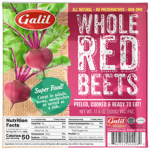Whole Red Beets, Ready to Eat, Galil