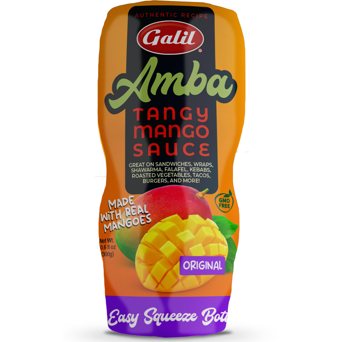 Tangy Mango Sauce, Squeeze Bottle, Galil