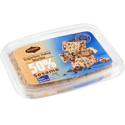 Sugar-Free Marble Halva Slice | Achva | 10.6 oz