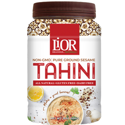 Pure Stone Ground Sesame Butter | Tahini | Non-GMO | 16 oz | LiOR -KOSHER FOR PASSOVER