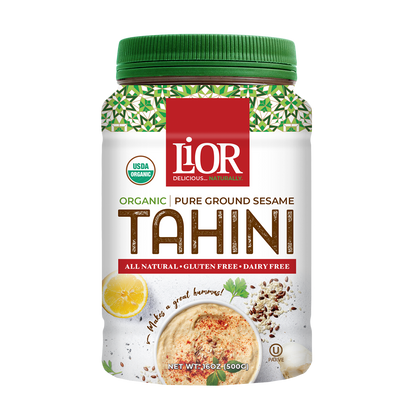 Organic Tahini, Pure Stone Ground Sesame Butter, LiOR