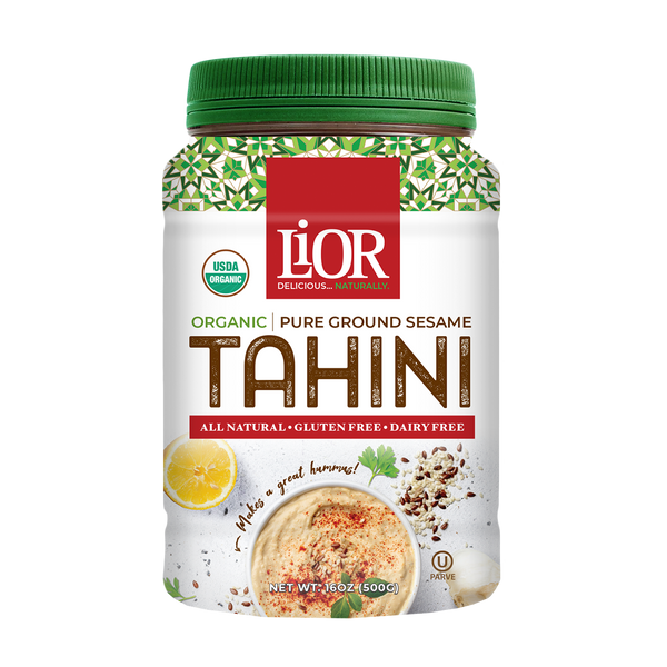 Organic Tahini, Pure Stone Ground Sesame Butter, LiOR