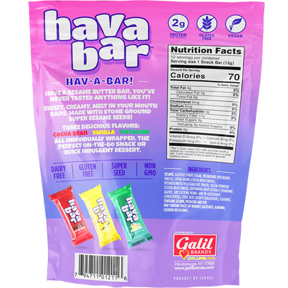 Mini Sesame Butter Bites | Halva | Bag | 5.1 oz | Hava Bar