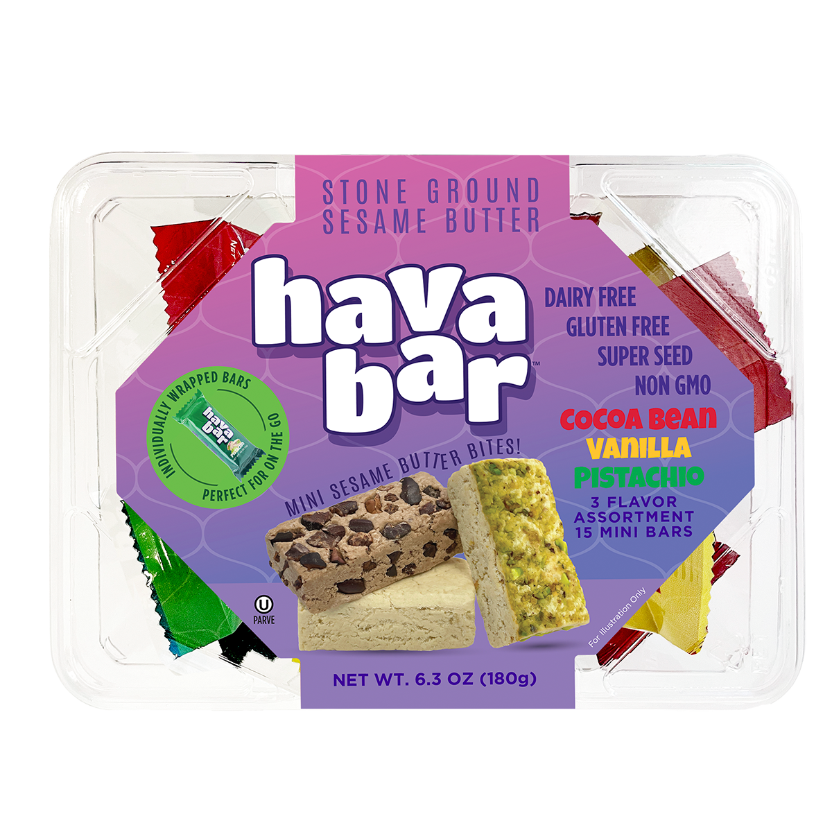 Mini Sesame Butter Bites | Halva | 15 pcs Tray | Hava Bar