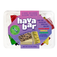Mini Sesame Butter Bites | Halva | 15 pcs Tray | Hava Bar