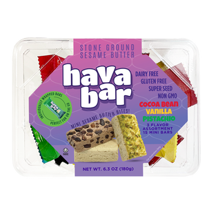 Mini Sesame Butter Bites | Halva | 15 pcs Tray | Hava Bar