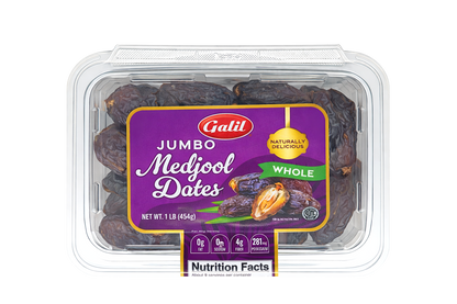 Jumbo Medjool Dates, Whole, Galil
