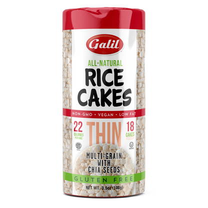 Thin Multigrain Rice Cakes, Chia & Quinoa, Galil
