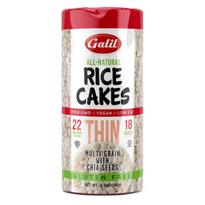 Thin Multigrain Rice Cakes, Chia & Quinoa, Galil
