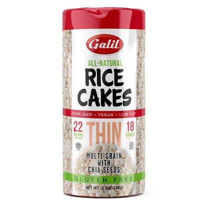 Thin Multigrain Rice Cakes, Chia & Quinoa, Galil
