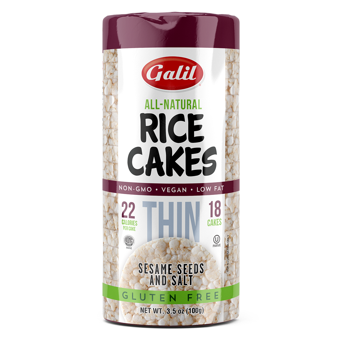 Thin Rice Cakes, Sesame & Salt, Galil