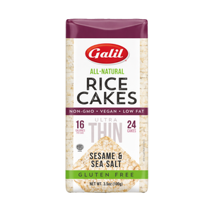 Ultra Thin Rice Cakes, Sesame & Salt, Galil
