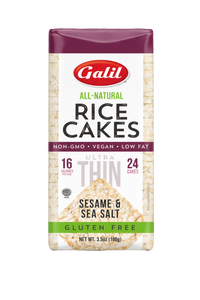 Ultra Thin Rice Cakes, Sesame & Salt, Galil