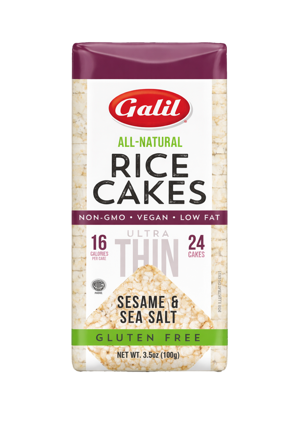 Ultra Thin Rice Cakes, Sesame & Salt, Galil