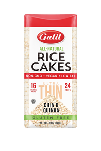 Ultra Thin Multigrain Rice Cakes, Chia & Quinoa, Galil