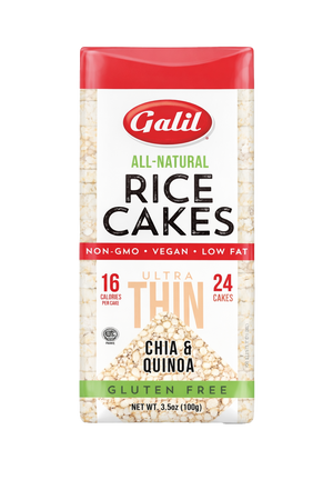 Ultra Thin Multigrain Rice Cakes, Chia & Quinoa, Galil