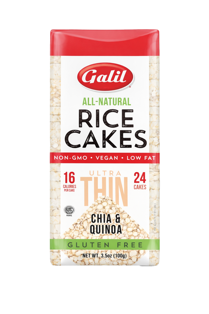 Ultra Thin Multigrain Rice Cakes, Chia & Quinoa, Galil