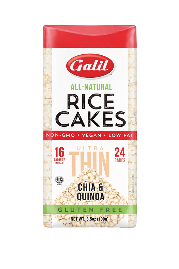 Ultra Thin Multigrain Rice Cakes, Chia & Quinoa, Galil