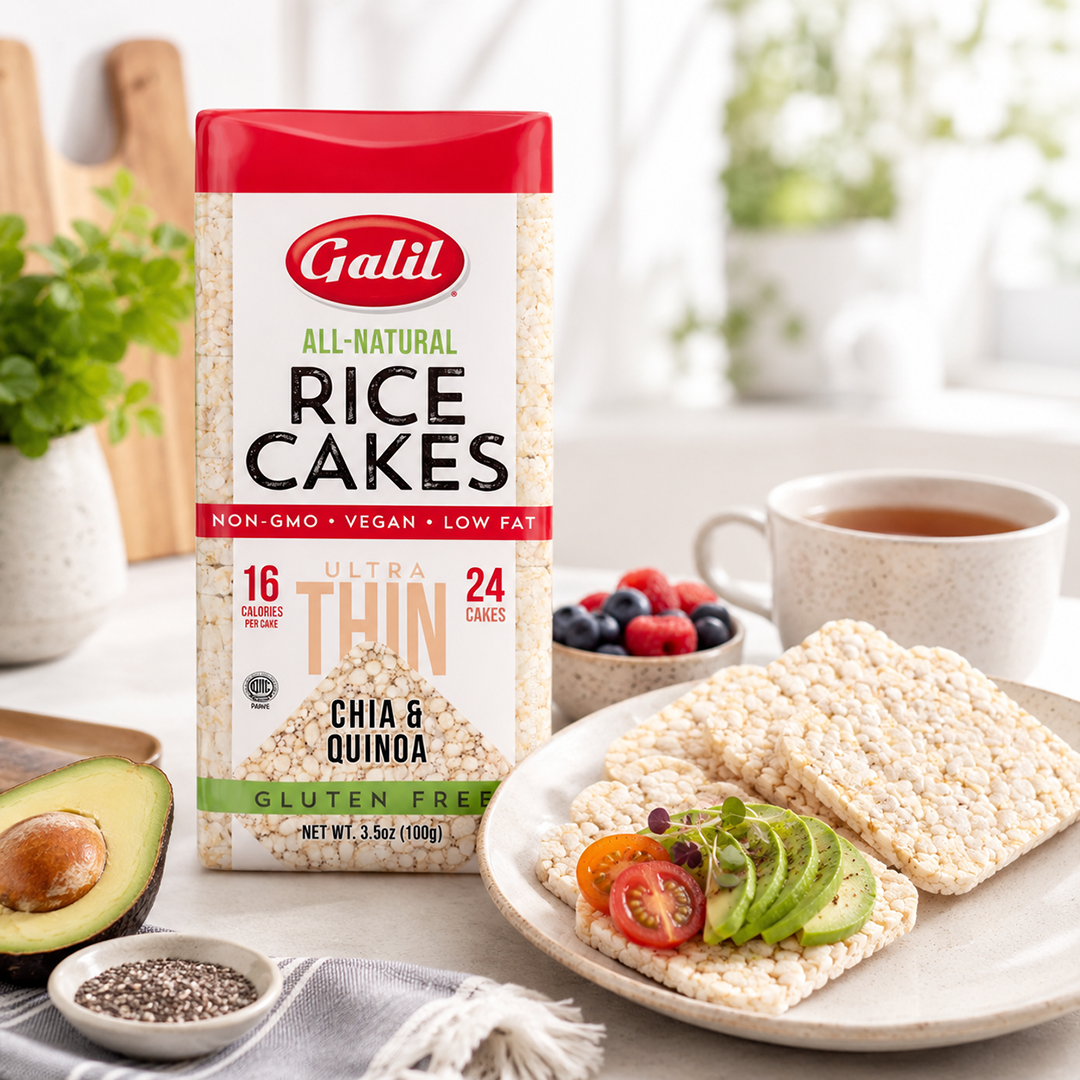 Ultra Thin Multigrain Rice Cakes, Chia & Quinoa, Galil