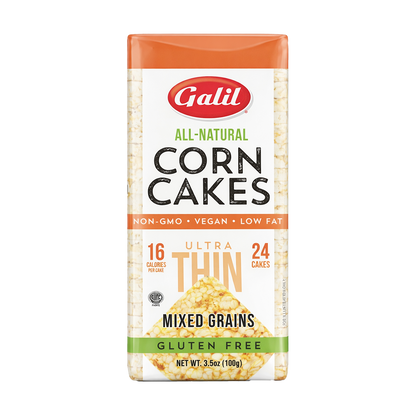 Ultra Thin Corn Cakes, Mixed Grain, Galil