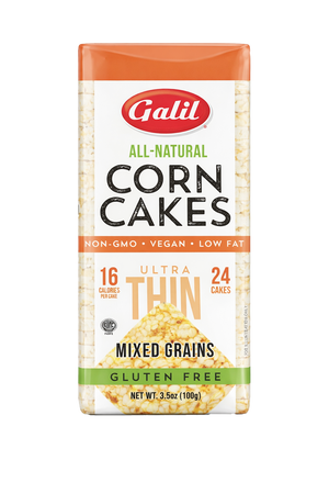 Ultra Thin Corn Cakes, Mixed Grain, Galil