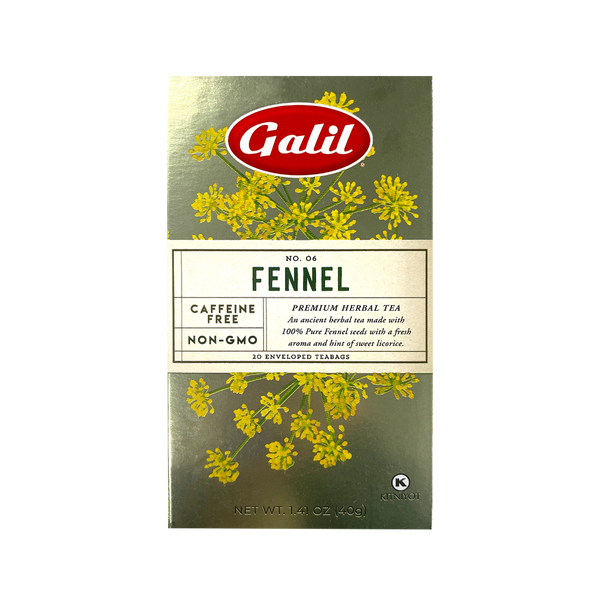 Fennel Herbal Tea | 20' Tea Bags | 1.41 oz | Galil