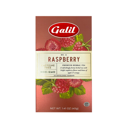 Raspberry Herbal Tea | 20' Tea Bags | 1.41 oz | Galil