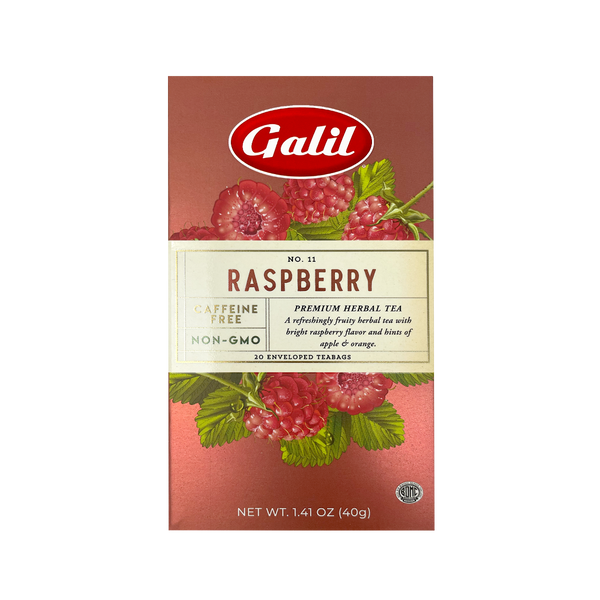 Raspberry Herbal Tea | 20' Tea Bags | 1.41 oz | Galil