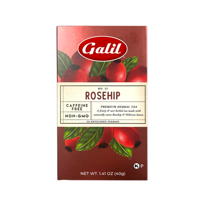 Rosehip Herbal Tea | 20' Tea Bags | 1.41 oz | Galil