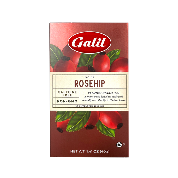 Rosehip Herbal Tea | 20' Tea Bags | 1.41 oz | Galil