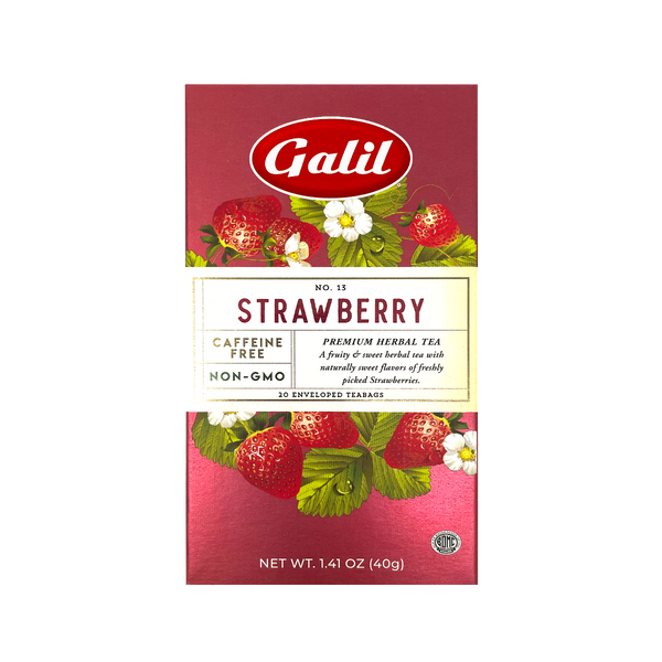 Strawberry Herbal Tea | 20' Tea Bags | 1.41 oz | Galil