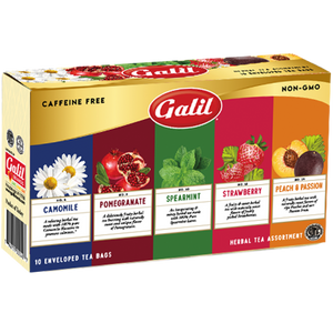 Fruit Assortment Tea | 10' Tea Bags | Galil
