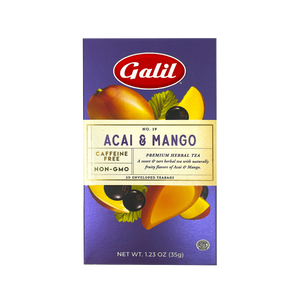 Acai & Mango Herbal Tea | 20' Tea Bags | 1.23 oz | Galil