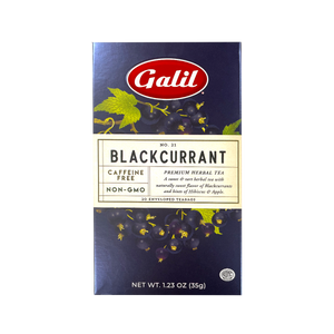Black Currant Herbal Tea | 20' Tea Bags | 1.23 oz | Galil