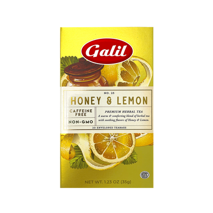 Honey & Lemon Herbal Tea | 1.23 oz | Galil