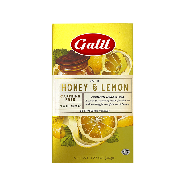 Honey & Lemon Herbal Tea | 1.23 oz | Galil