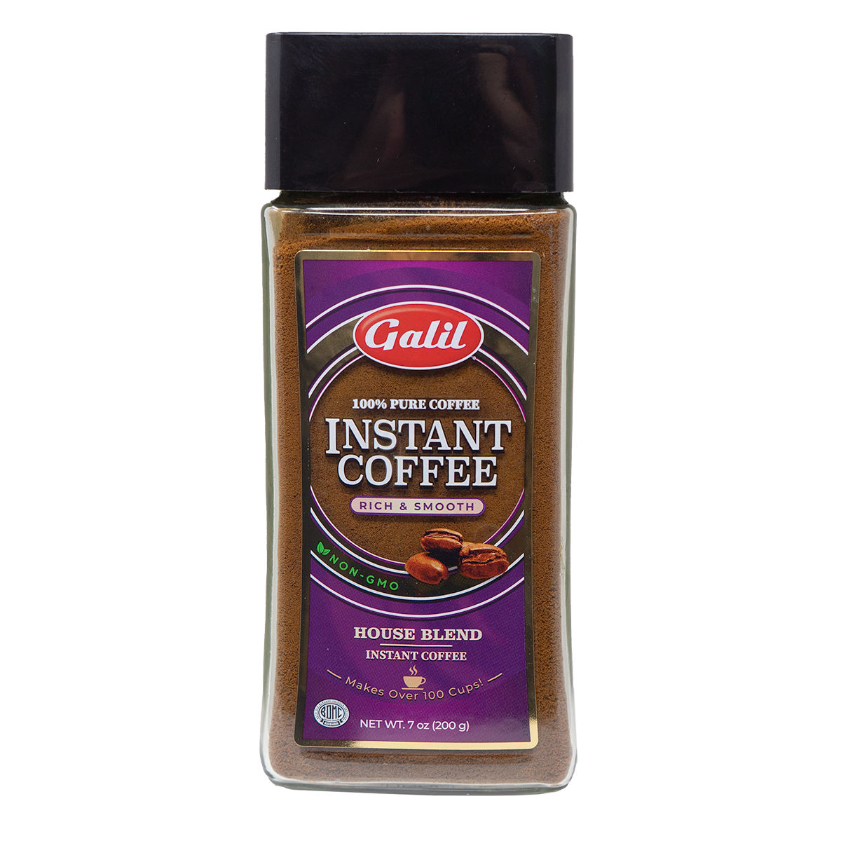 Pure Instant 100% Pure Instant Coffee | 7 oz | ShopGalil – OurBasket