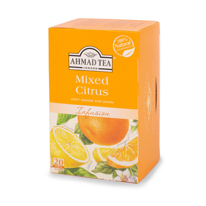 Mixed Citrus Infusion Tea - Herbal | 20' Tea Bags | Ahmad Tea