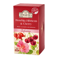 Rosehip, Hibiscus & Cherry Infusion Herbal Fruit Tea, Ahmad Tea