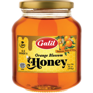 Orange Blossom Honey | Jar | 16 oz | Galil