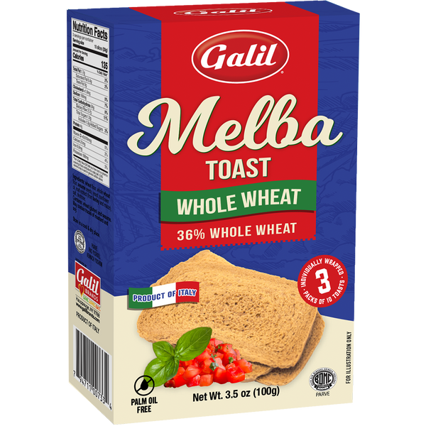 Melba Toast | Whole Wheat | Galil