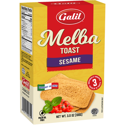 Melba Toast | Sesame | 3.5 oz | Galil