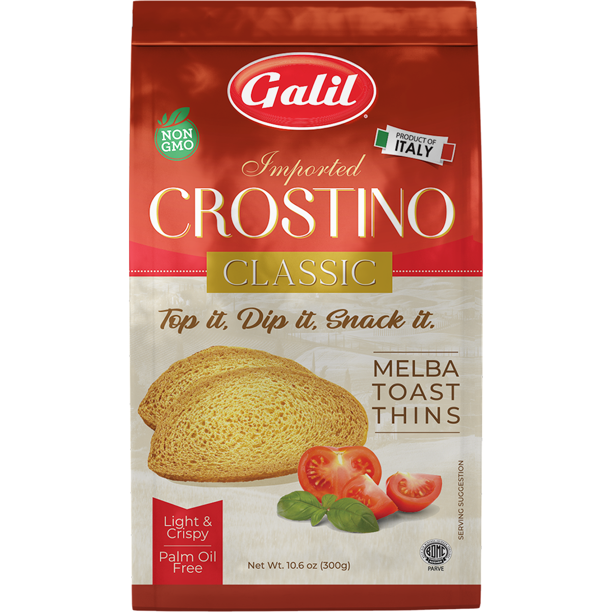 Galil Imported Crostino Classic Melba Toast Thins