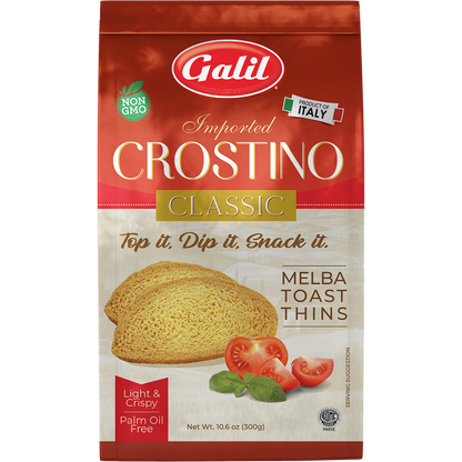 Galil Imported Crostino Classic Melba Toast Thins