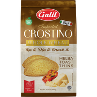 Crostino | Melba Toast Thins | Whole Wheat | 10.6 oz | Galil