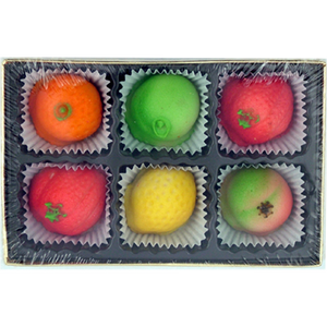 Marzipan Fruit | 6 pcs | Bergen