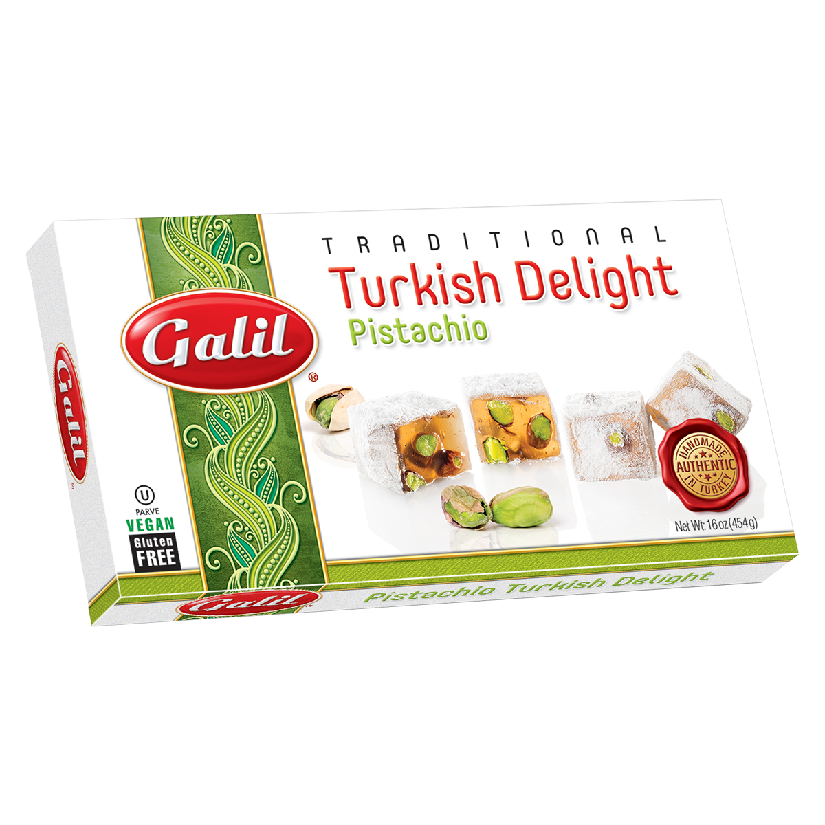 Pistachio Turkish Delight, Galil