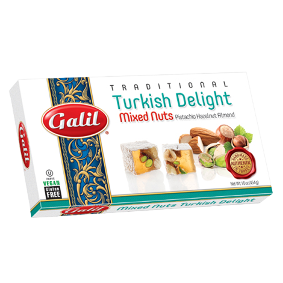 Mixed Nuts Turkish Delight | 16 oz | Galil