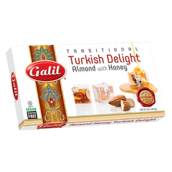Almond Honey Turkish Delight | 16 oz | Galil